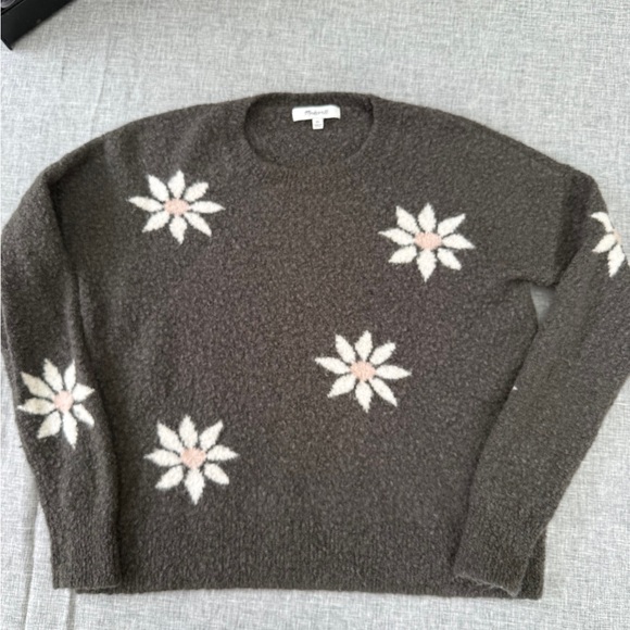 Madewell Floral Intarsia Pullover Sweater - Picture 2 of 7